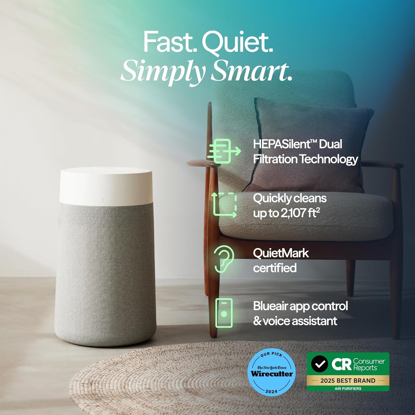 Transform Your Indoor Air Quality with the Blue Pure 311i Max Smart Air Purifier – Perfect for Medium Rooms, Pets, and Allergy Relief!