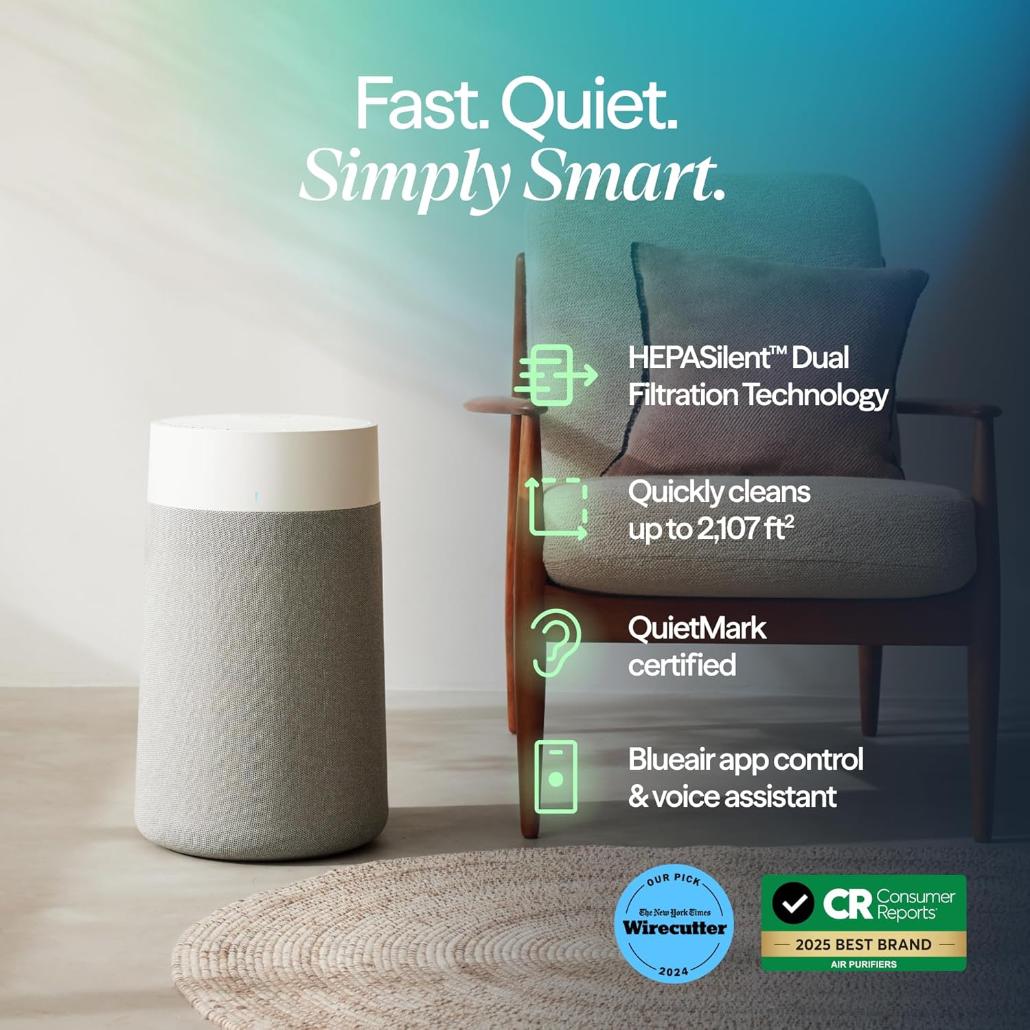 Transform Your Indoor Air Quality with the Blue Pure 311i Max Smart Air Purifier – Perfect for Medium Rooms, Pets, and Allergy Relief!
