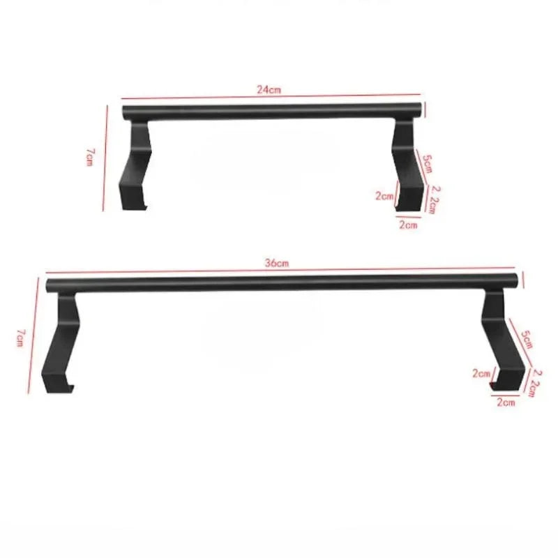 Transform Your Bathroom with Our Stylish Over Cabinet Stainless Steel Towel Rack – No Tools Needed!
