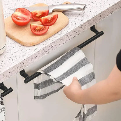 Transform Your Bathroom with Our Stylish Over Cabinet Stainless Steel Towel Rack – No Tools Needed!